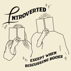 Introverted (black line) - AS Colour Women's Relax Crew Design