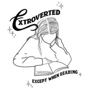 Extroverted (black-line) - AS Colour Mens Staple T shirt Design
