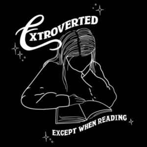 Extroverted (white line)  - AS Colour Mens Relax Crew Design