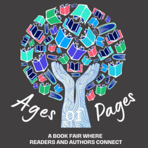 Ages of Pages 2025 Event (Inverted)  - AS Colour Mens Relax Faded Crew Design