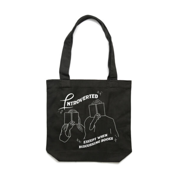 Introverted (white line) - AS Colour Carrie Tote Bag  Thumbnail