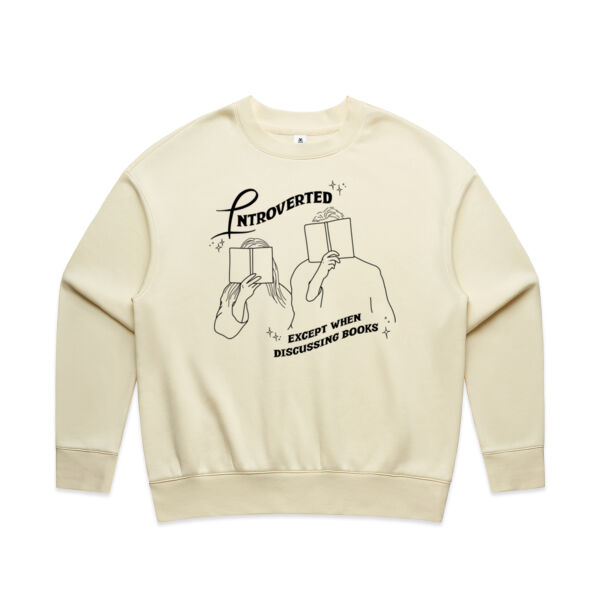 Introverted (black line) - AS Colour Women's Relax Crew Thumbnail