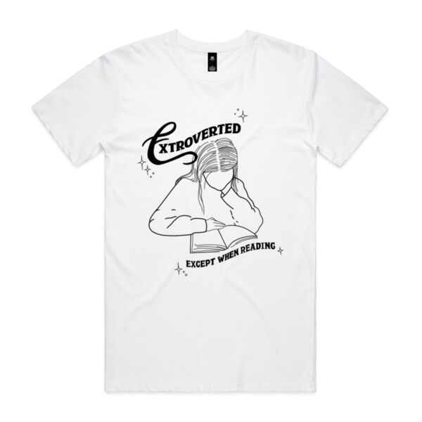 Extroverted (black-line) - AS Colour Mens Staple T shirt Thumbnail