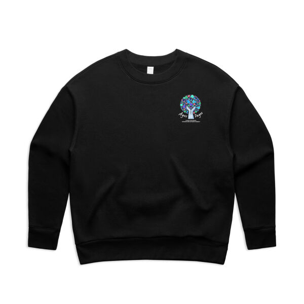 Ages of Pages 2025 Event (Inverted)  - AS Colour Women's Relax Crew Thumbnail