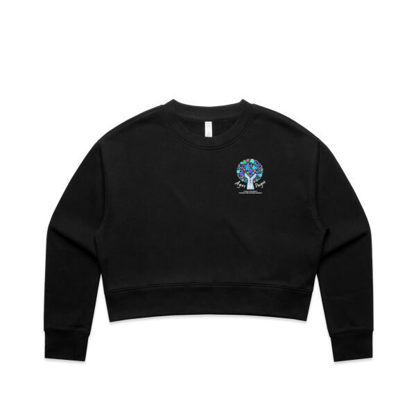 Ages of Pages 2025 Event (Inverted)  - AS Colour Women's Relax Crop Crew Thumbnail